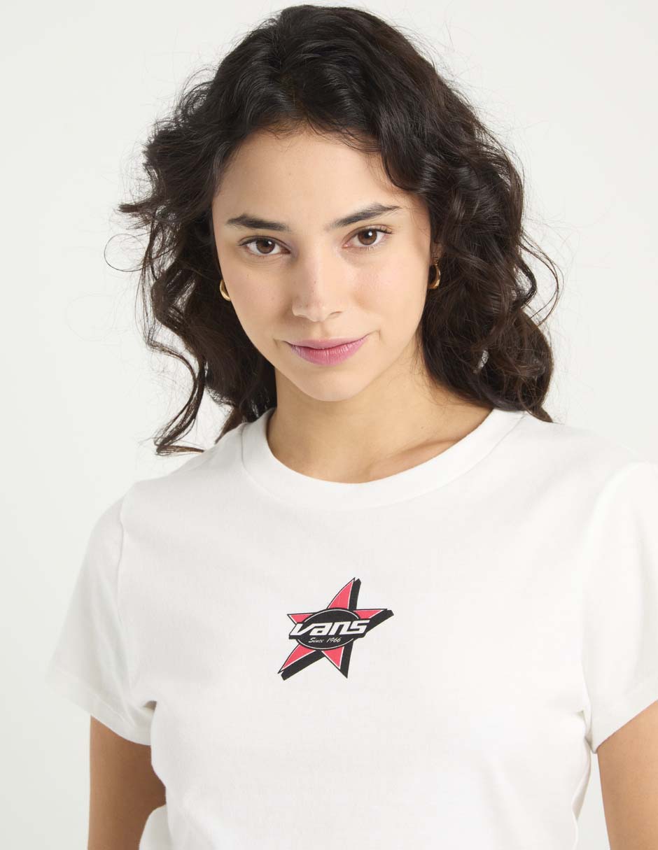 Playera manga corta Vans cuello redondo para mujer