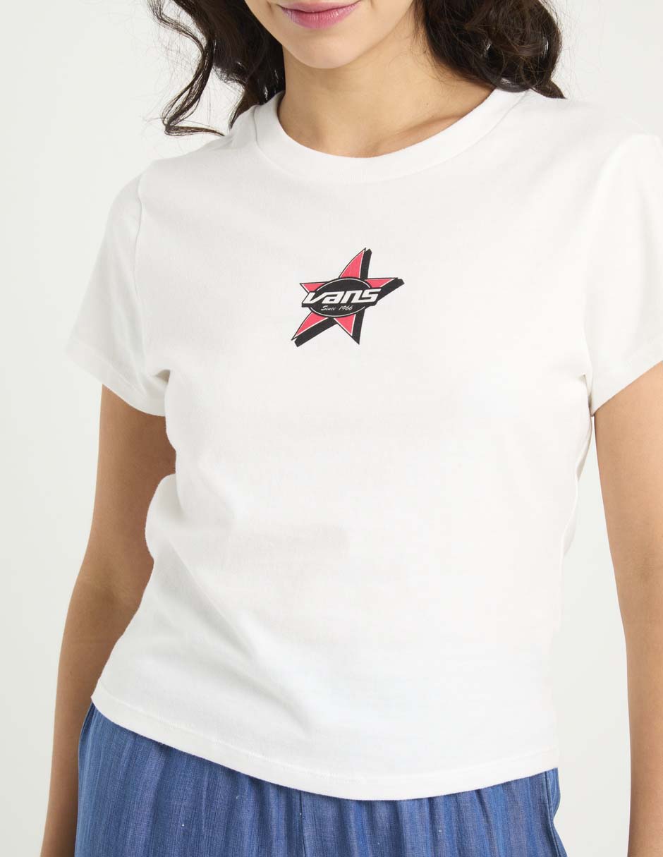 Playera manga corta Vans cuello redondo para mujer