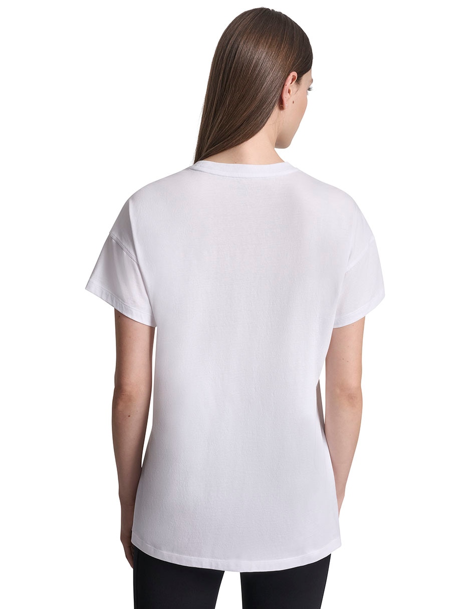 Playera manga corta cuello redondo mujer 5