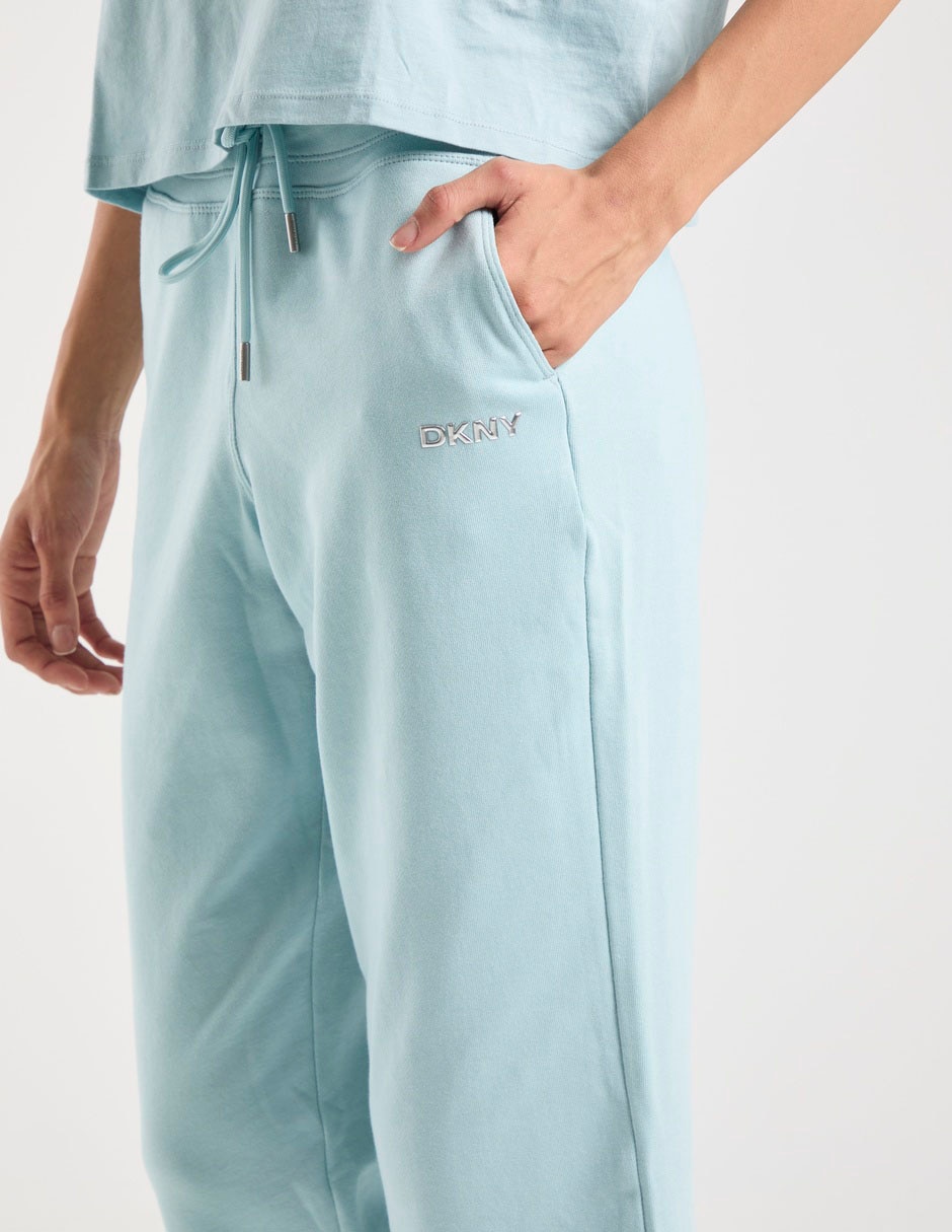 Pants regular DNKY con agujeta para mujer