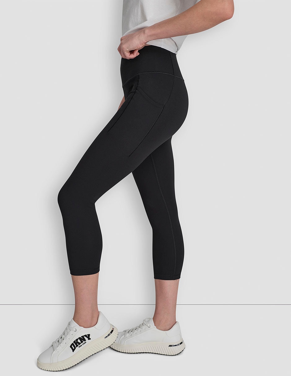 Legging Dkny a la cintura con pretina para mujer