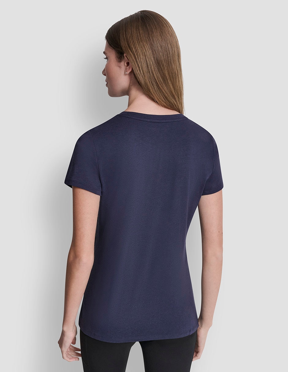 Playera manga corta cuello redondo para mujer 2