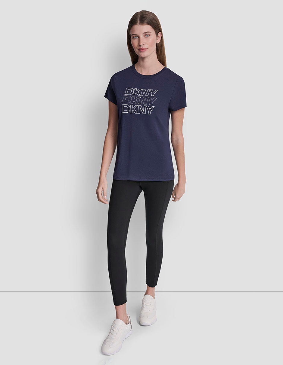Playera manga corta cuello redondo para mujer 6
