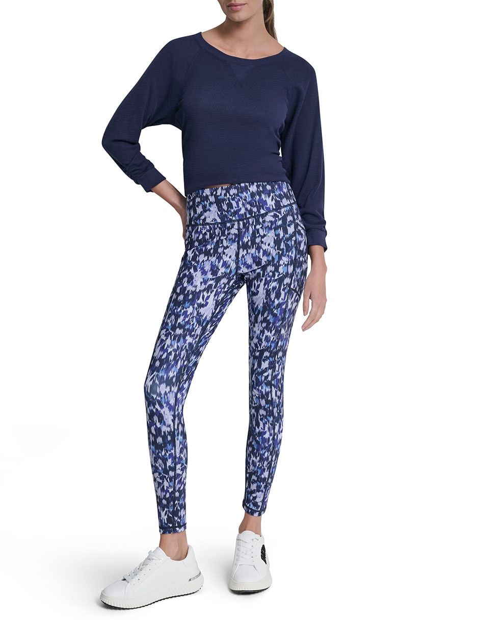 Legging dkny a la cintura con elástico para mujer