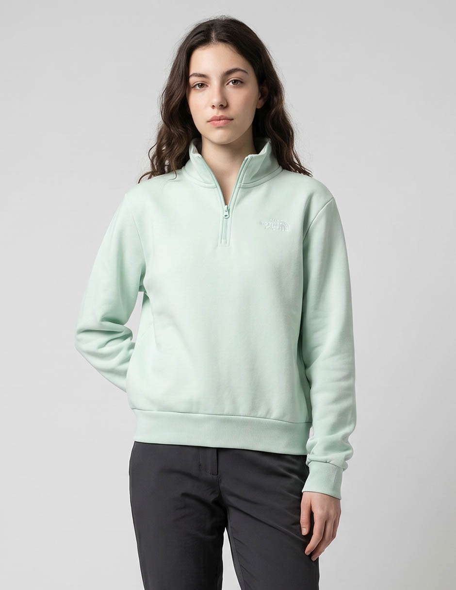 Sudadera con sin capucha w evolution simple dome regular 1/4 zip para mujer