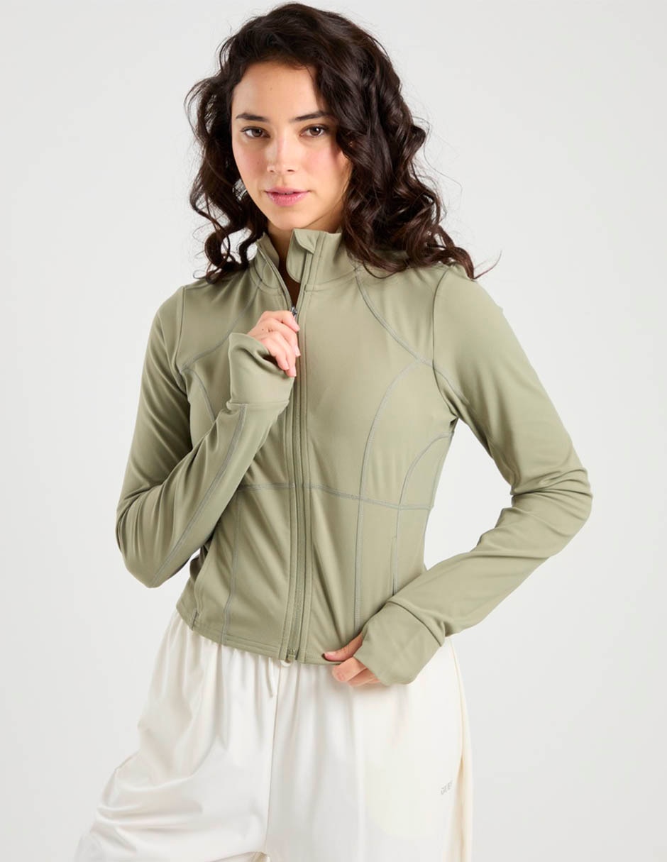 Sudadera con cierre completo para mujer 1