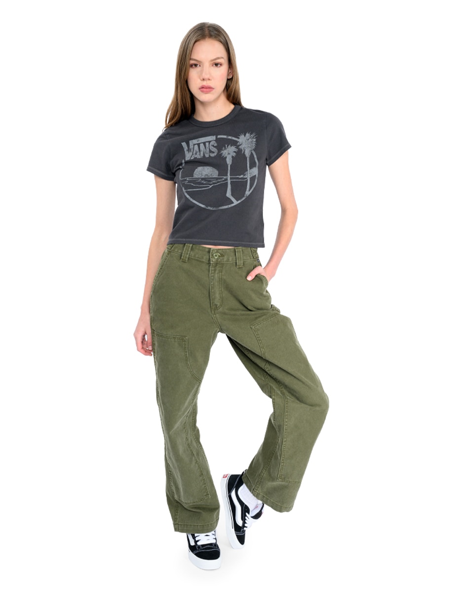 Playera manga corta Vans cuello redondo para mujer