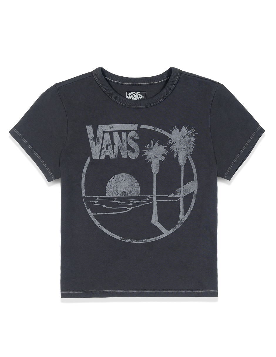 Playera manga corta Vans cuello redondo para mujer