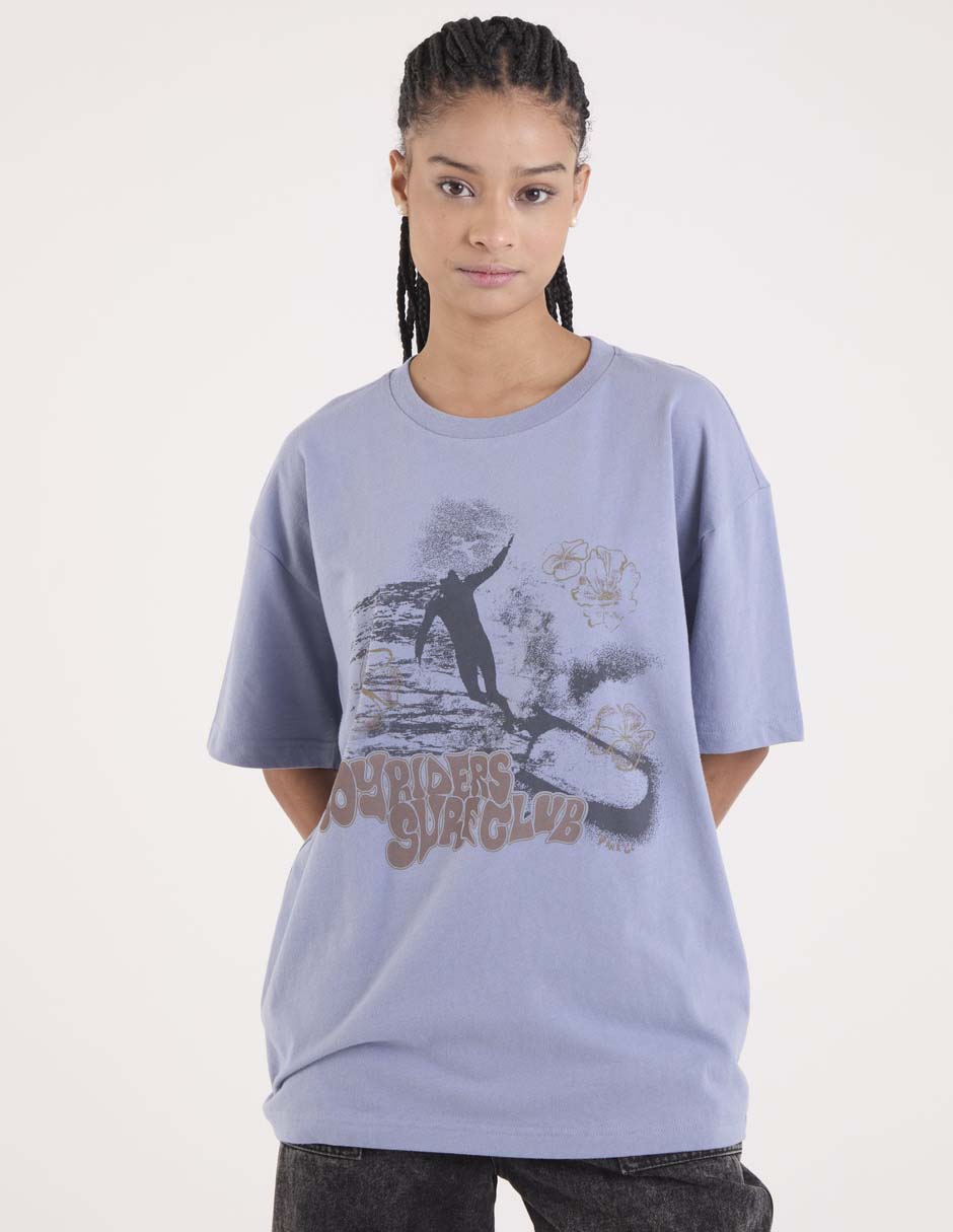 Playera manga al codo cuello redondo para mujer 7