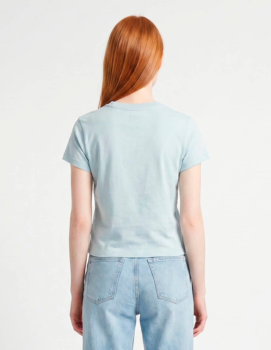 Playera manga corta cuello redondo para mujer 2