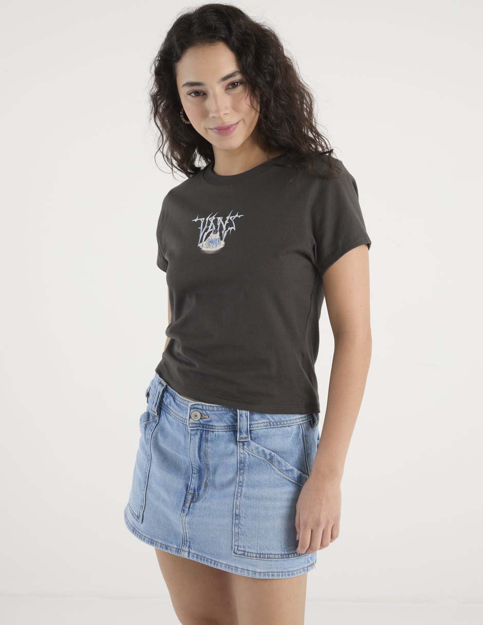 Playera manga corta Vans cuello redondo para mujer