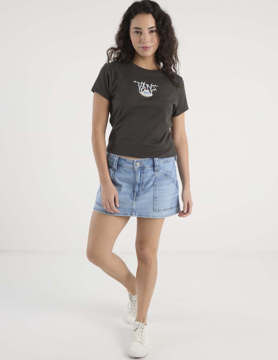 Playera manga corta Vans cuello redondo para mujer