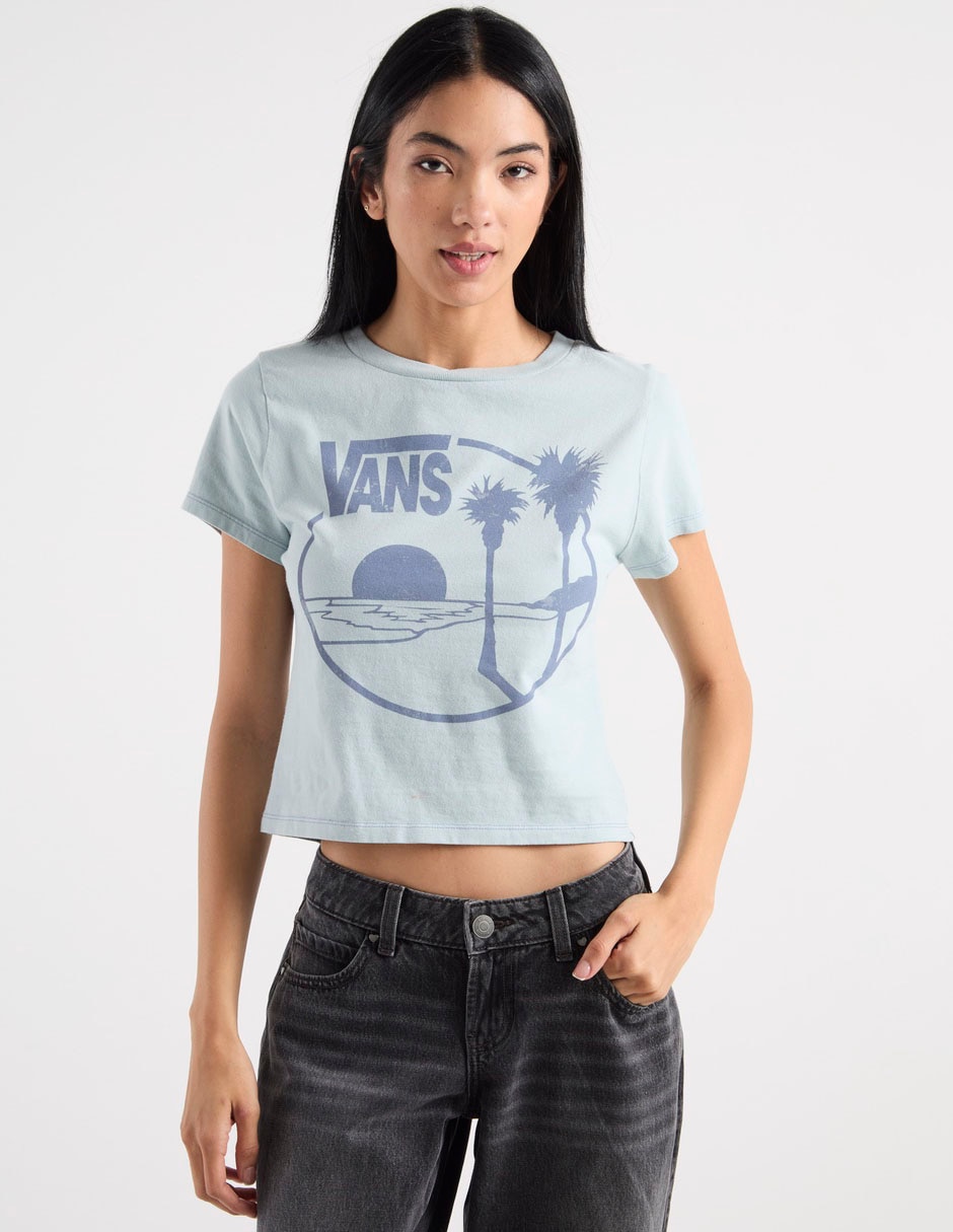 Playera Manga Corta Cuello Redondo Para Mujer