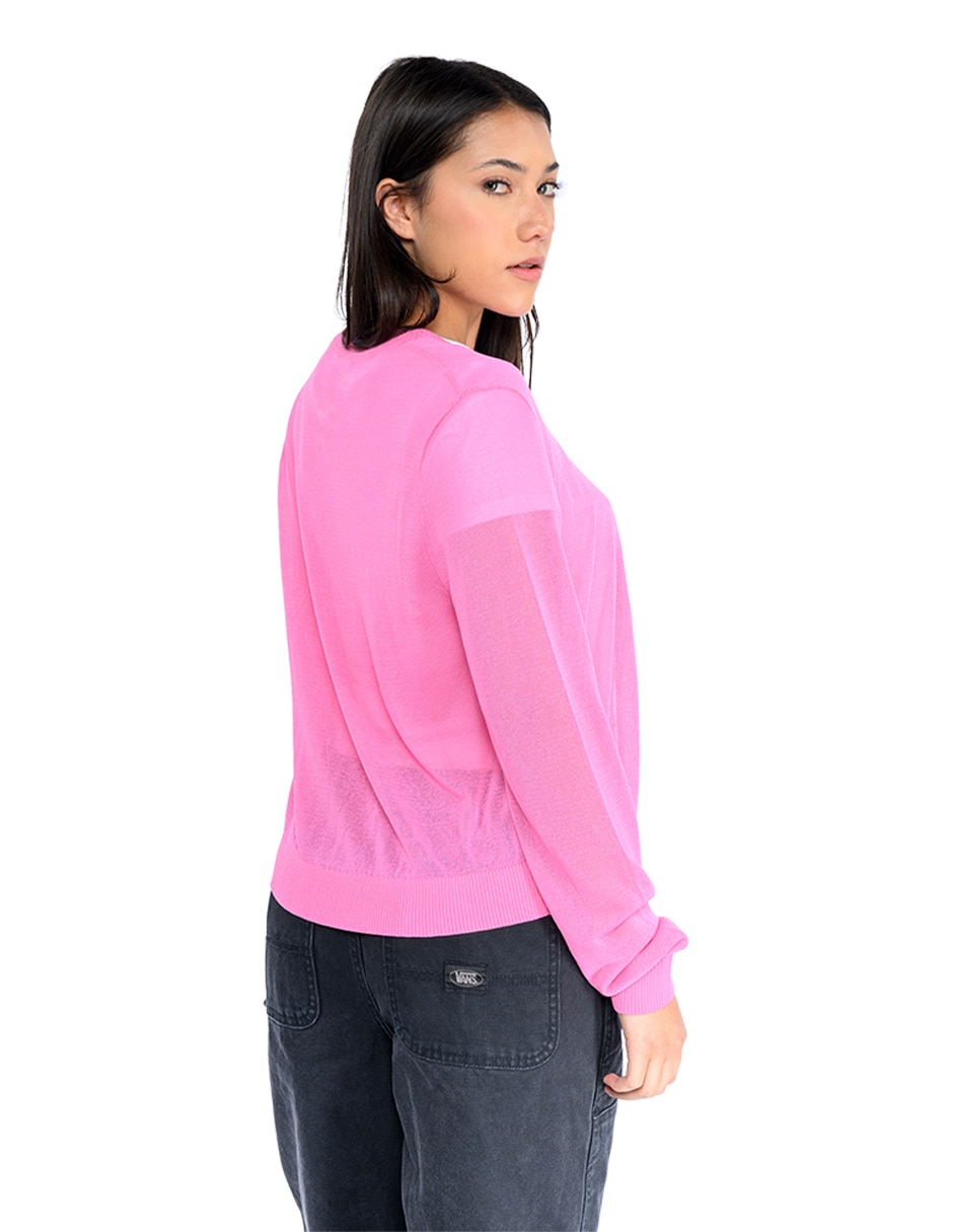 Suéter cuello redondo para mujer 3
