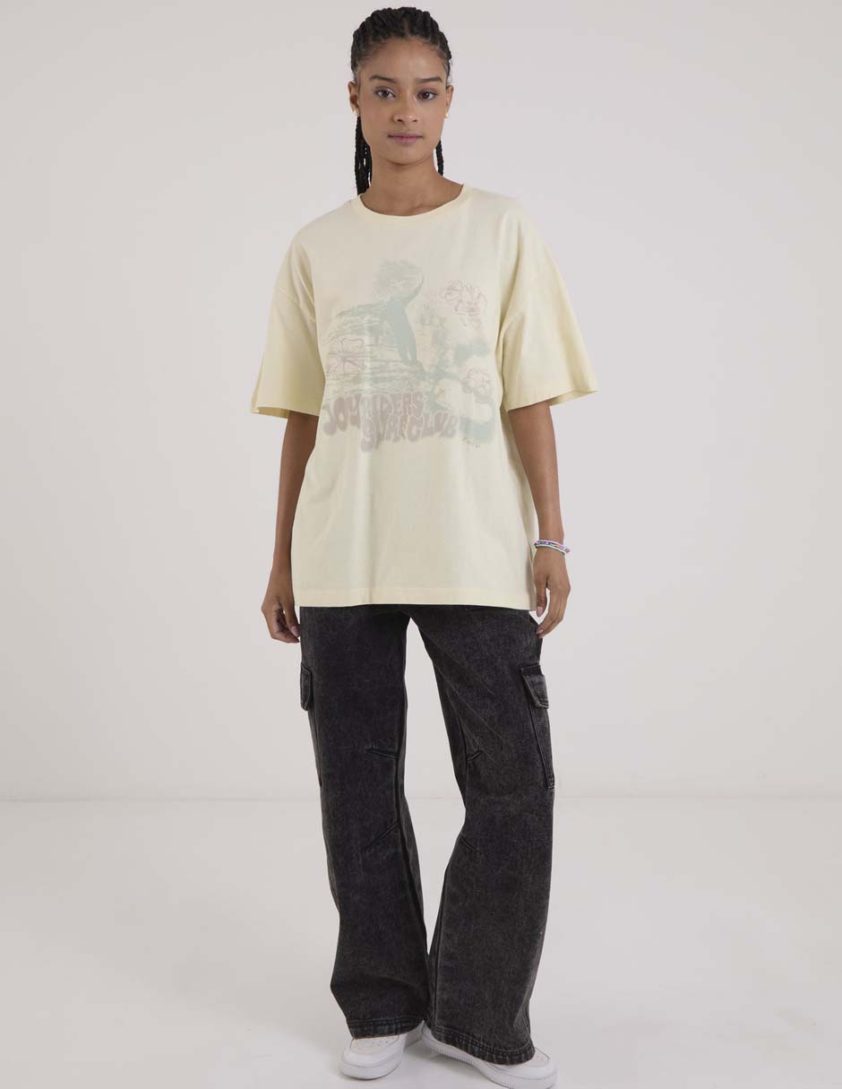 Playera manga al codo cuello redondo para mujer 8