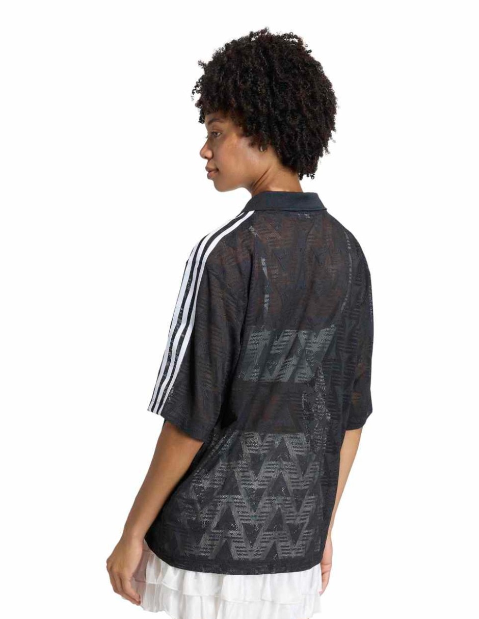 Playera manga al codo cuello v para mujer 5