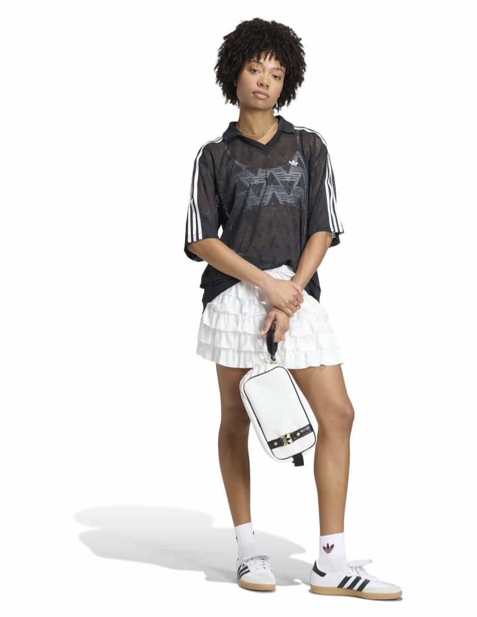 Playera manga al codo cuello v para mujer 6