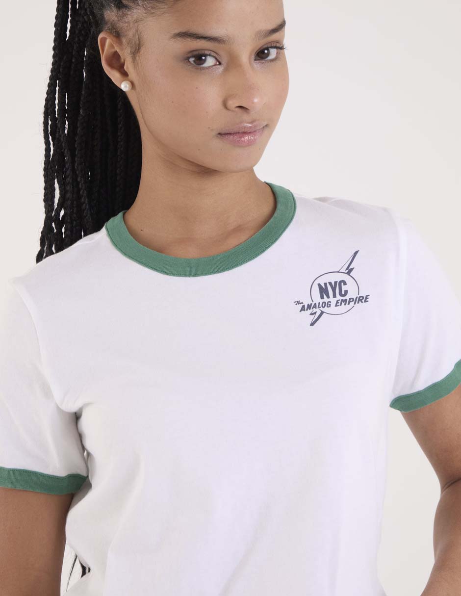 Playera manga corta Champion cuello redondo para mujer