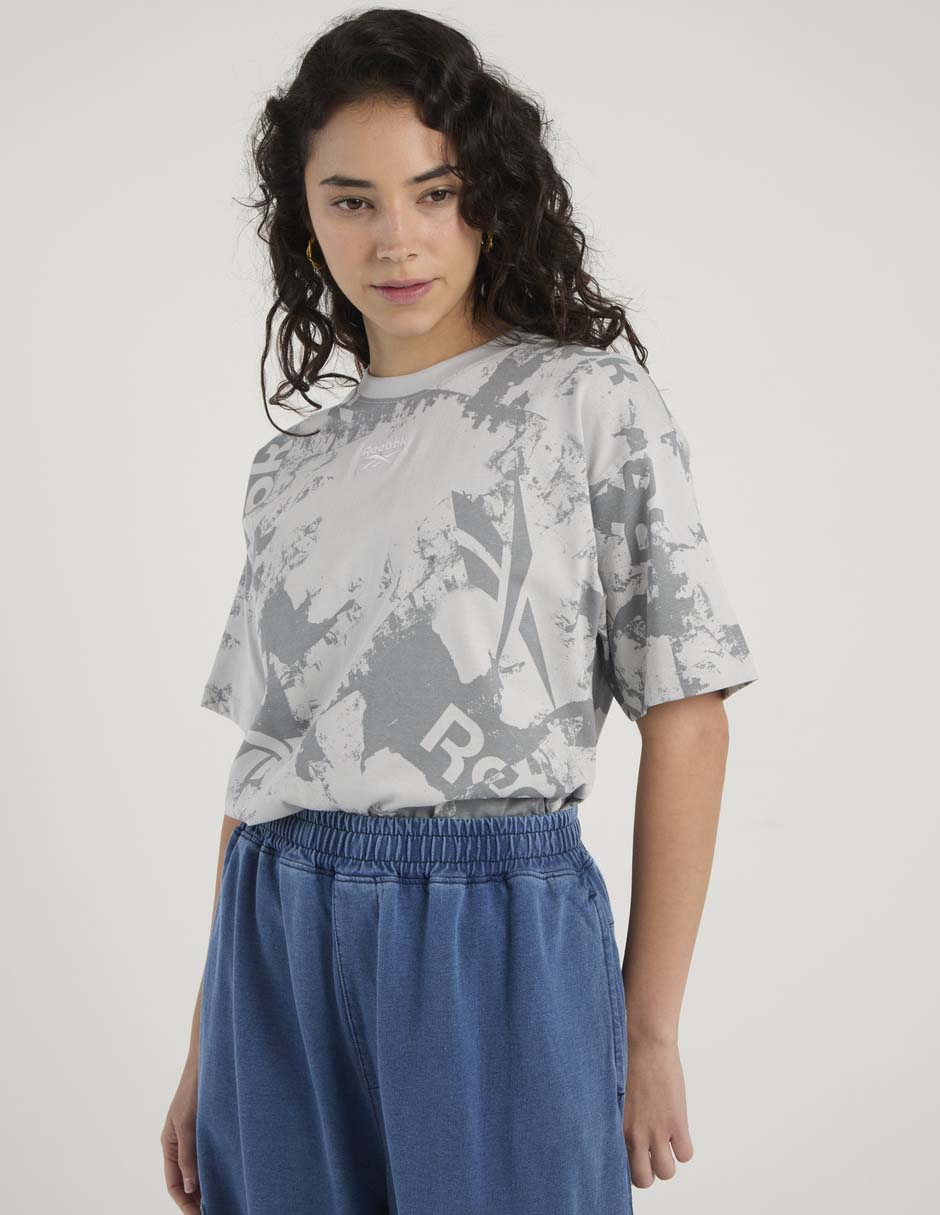 Playera manga al codo Reebok cuello redondo para mujer