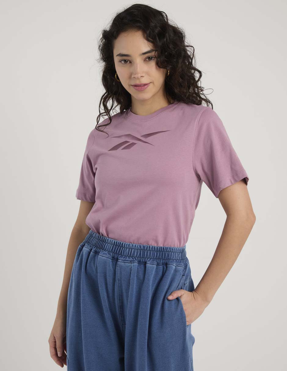 Playera manga corta Reebok cuello redondo para mujer