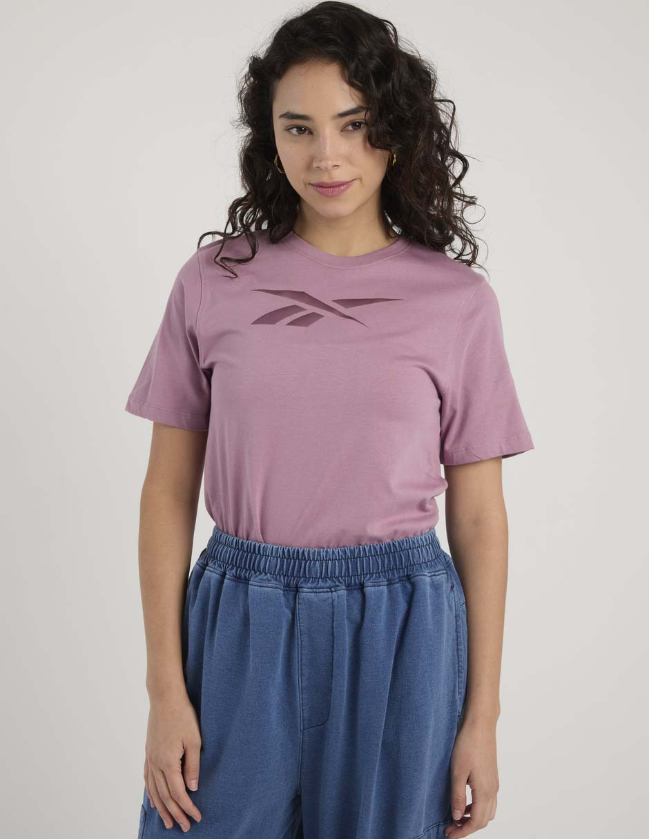 Playera manga corta Reebok cuello redondo para mujer