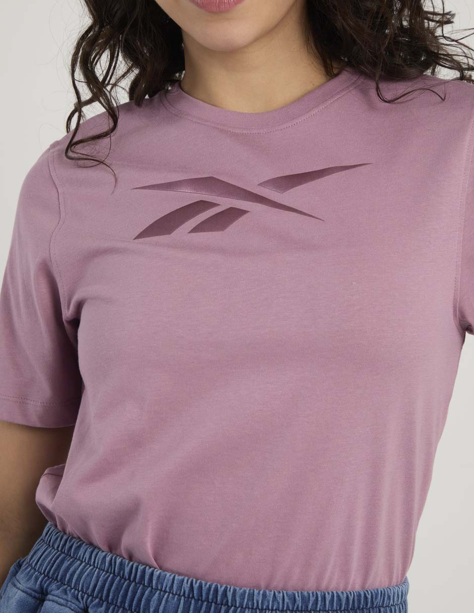 Playera manga corta Reebok cuello redondo para mujer