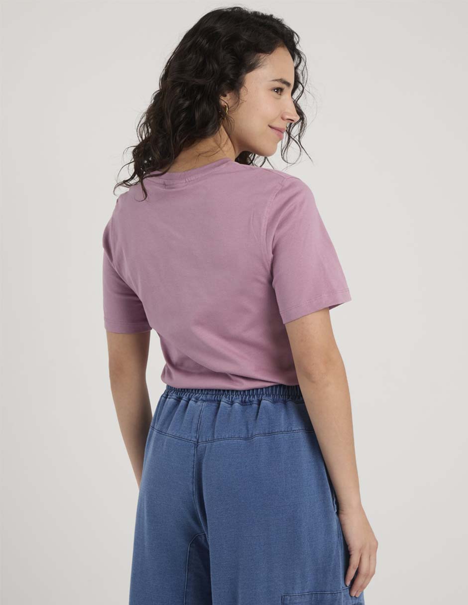 Playera manga corta Reebok cuello redondo para mujer