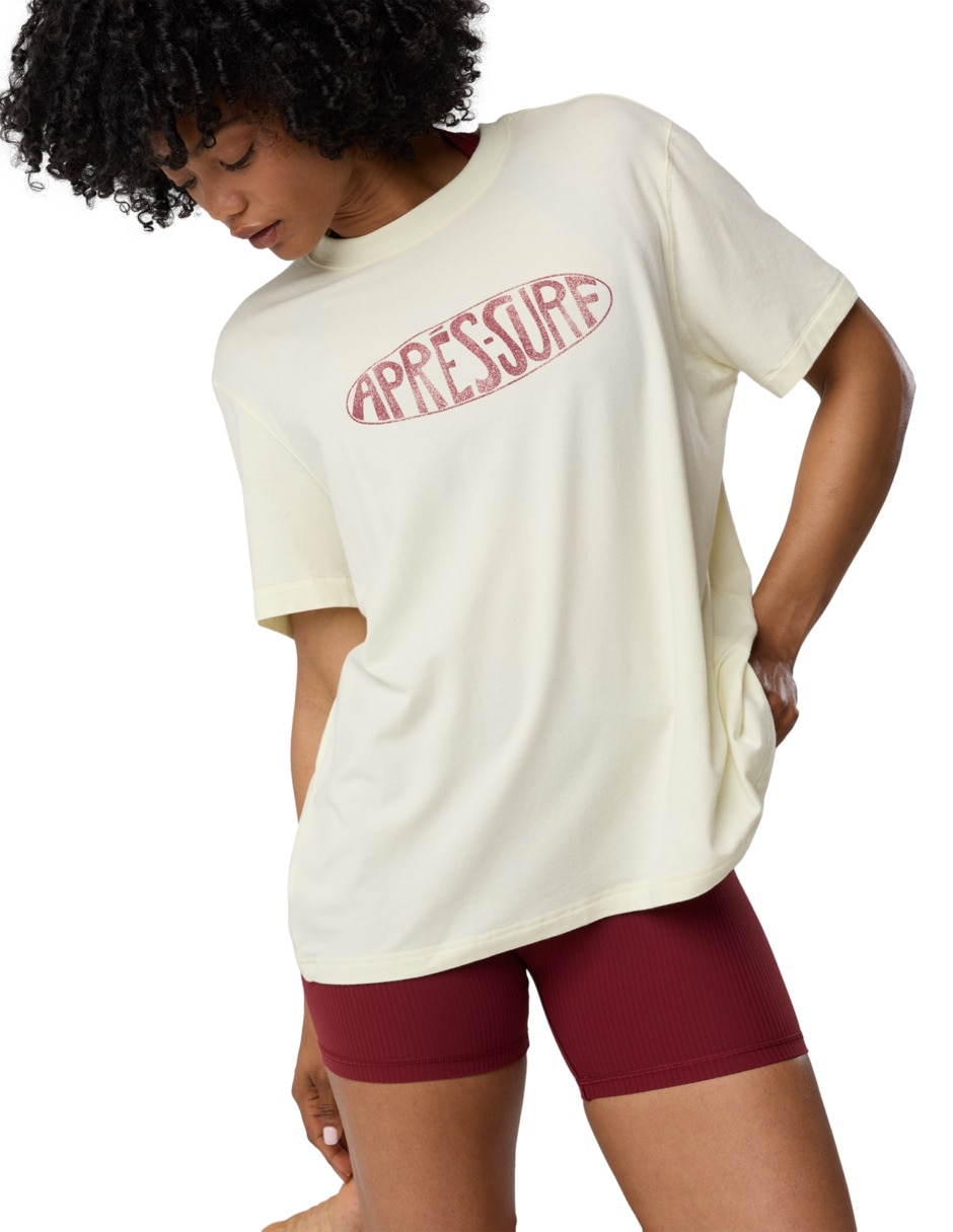 Playera manga corta Tees cuello redondo para mujer