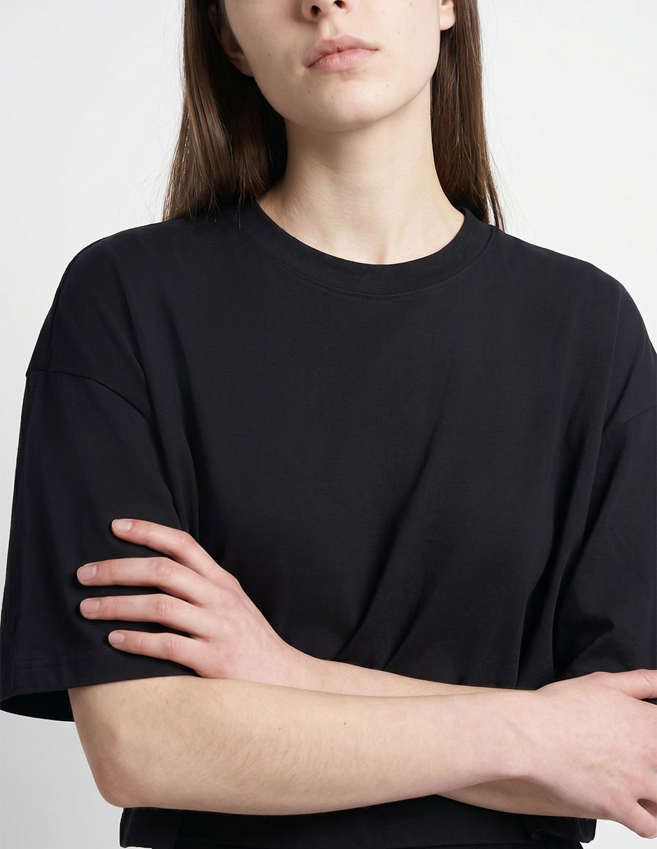 Playera manga corta cuello redondo para mujer 3