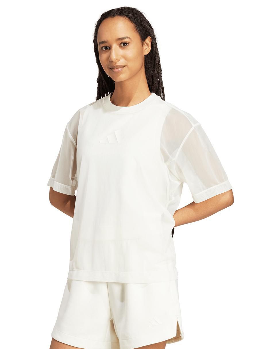 Playera manga corta Soft Lux cuello redondo para mujer Playera manga corta Soft Lux cuello redondo para mujer