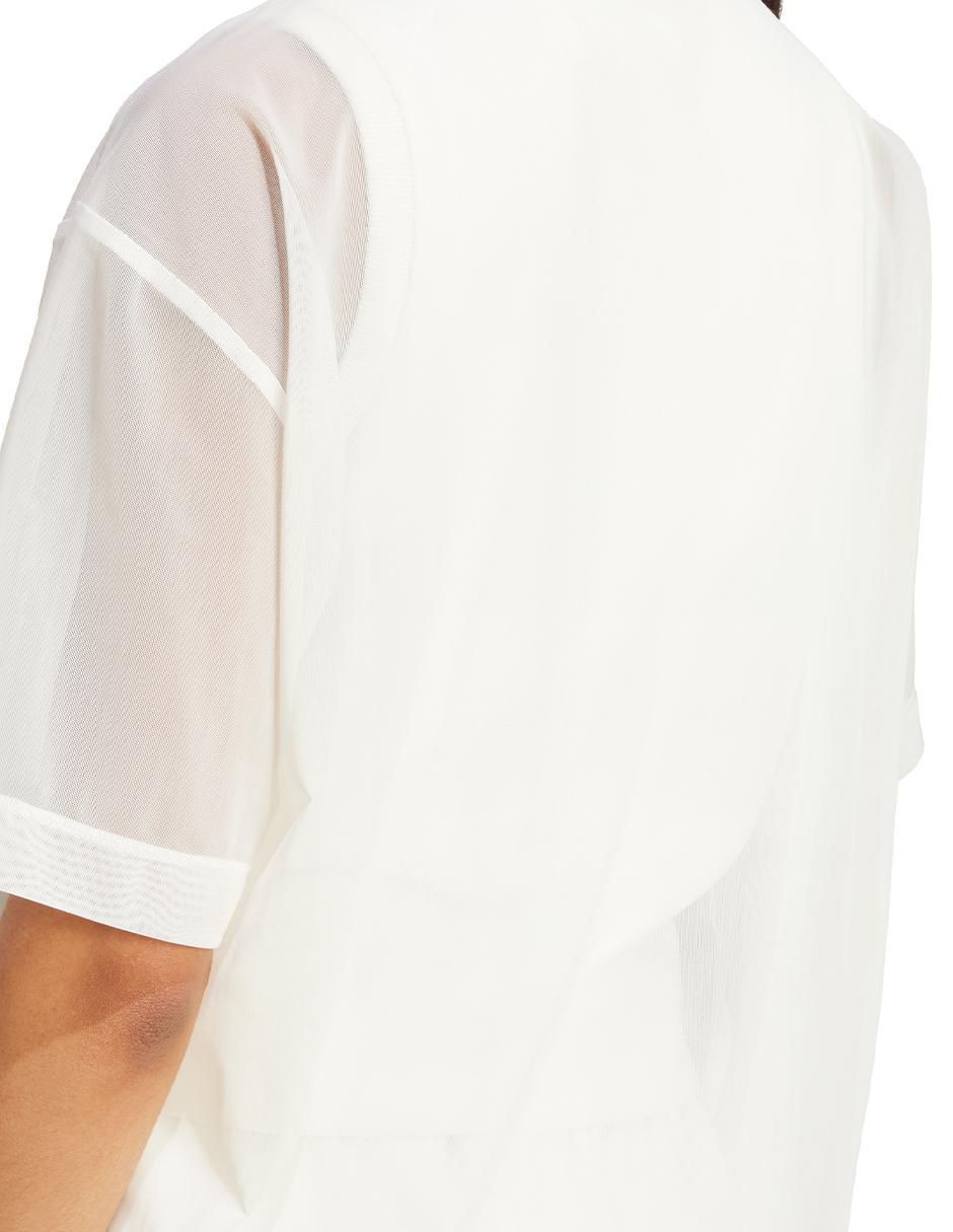 Playera manga corta Adidas Soft Lux cuello redondo para mujer