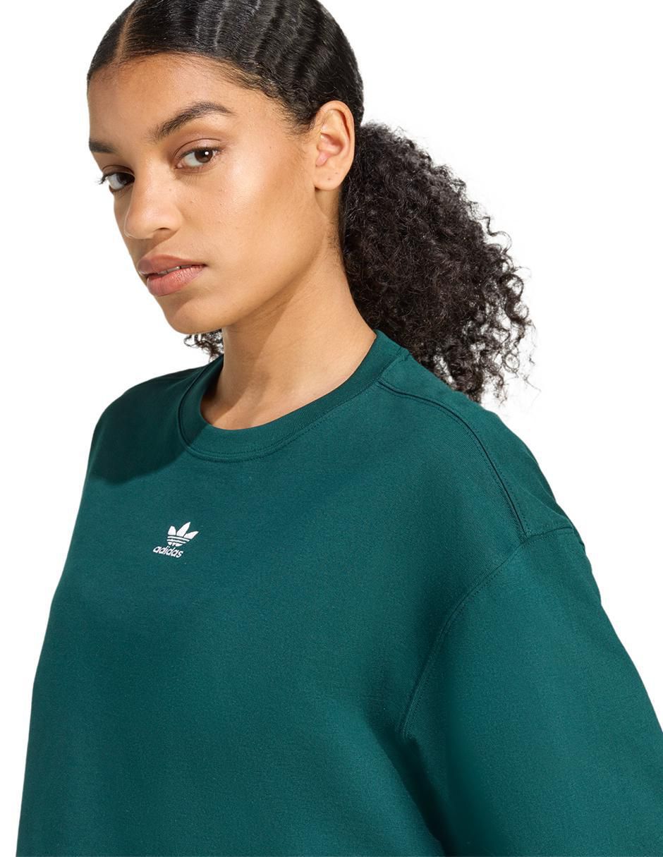 Playera manga corta Adidas Originals Trefoil Essentials cuello redondo para mujer