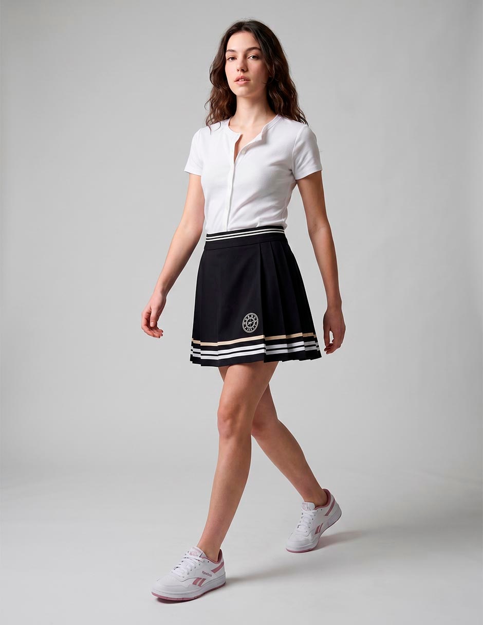 Falda corta Reebok a la cintura