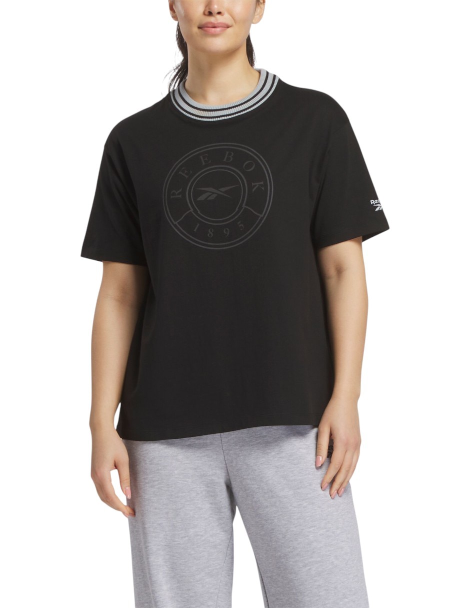 Playera "manga" corta reebok lawn club "cuello" redondo "para mujer"