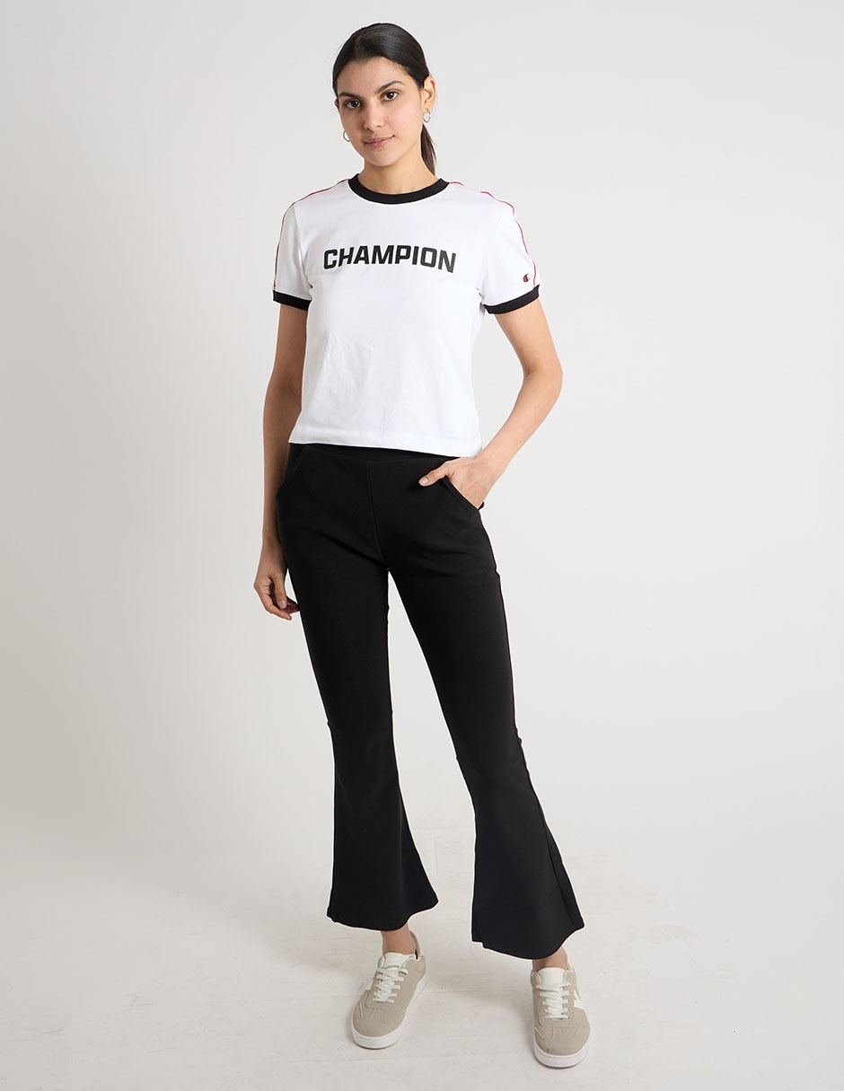 Playera manga corta champion cuello redondo para mujer