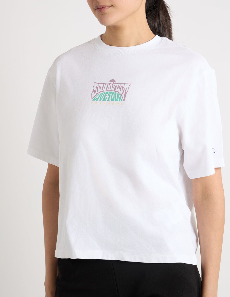 Playera manga corta cuello redondo para mujer 4