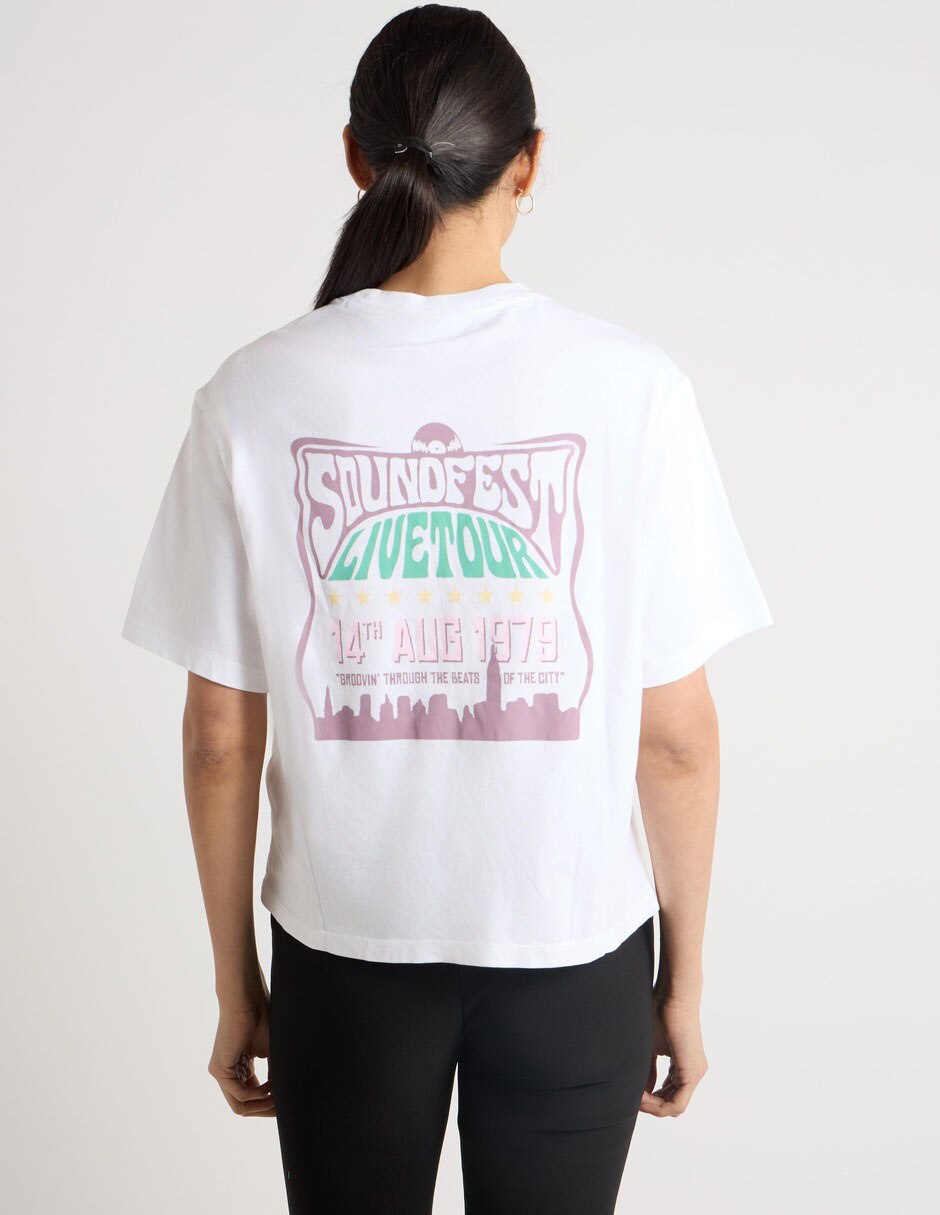 Playera manga corta cuello redondo para mujer 6
