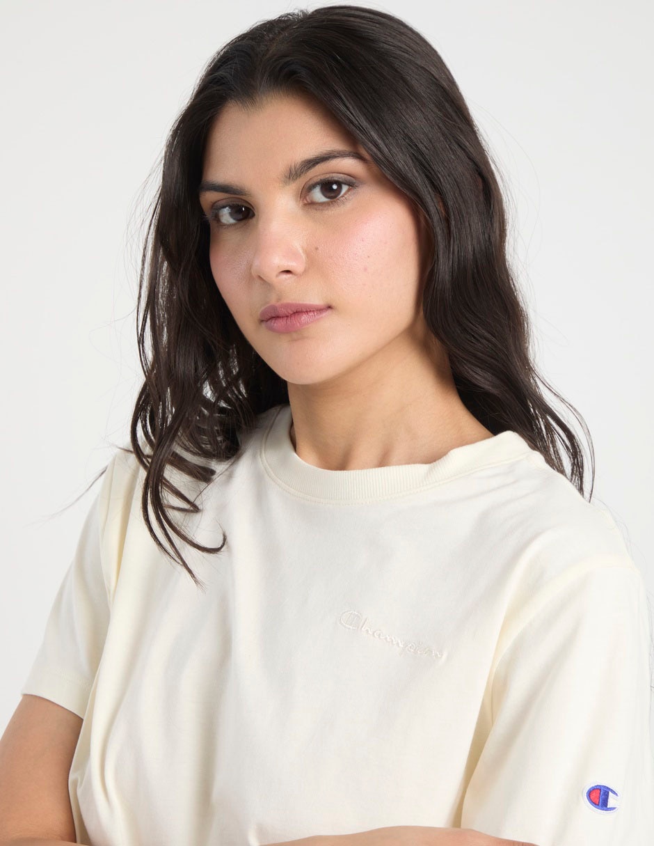 Playera manga corta Champion cuello redondo para mujer