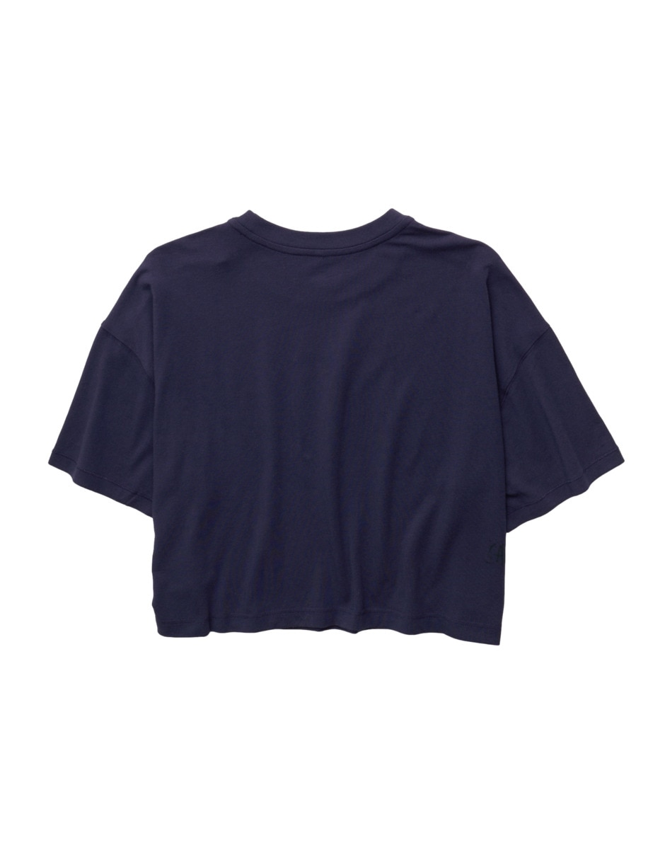 Playera manga corta cuello redondo para mujer 4