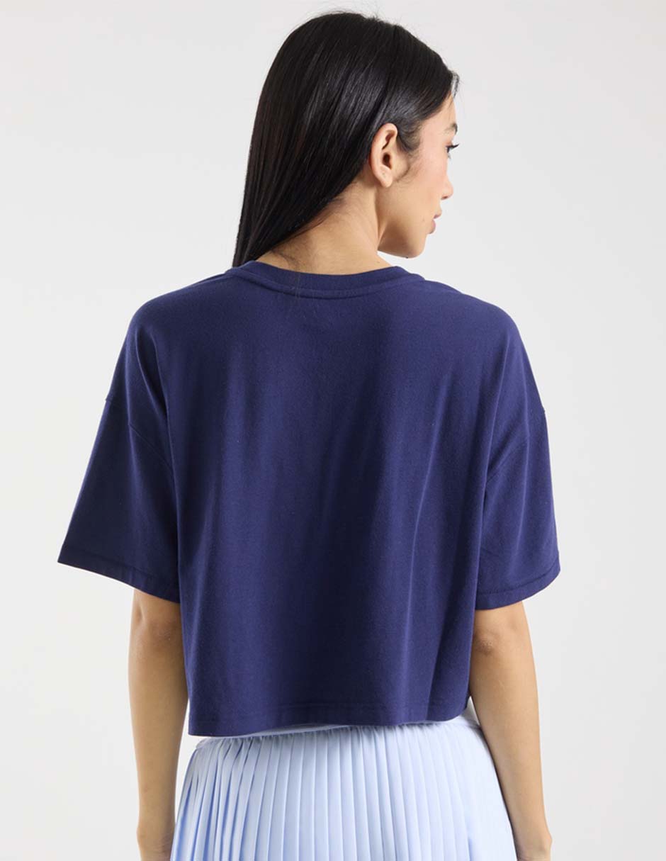 Playera manga corta cuello redondo para mujer 6