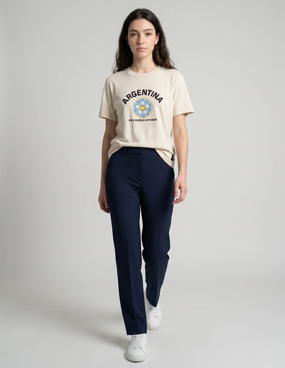 Playera manga corta Tees cuello redondo para mujer 3