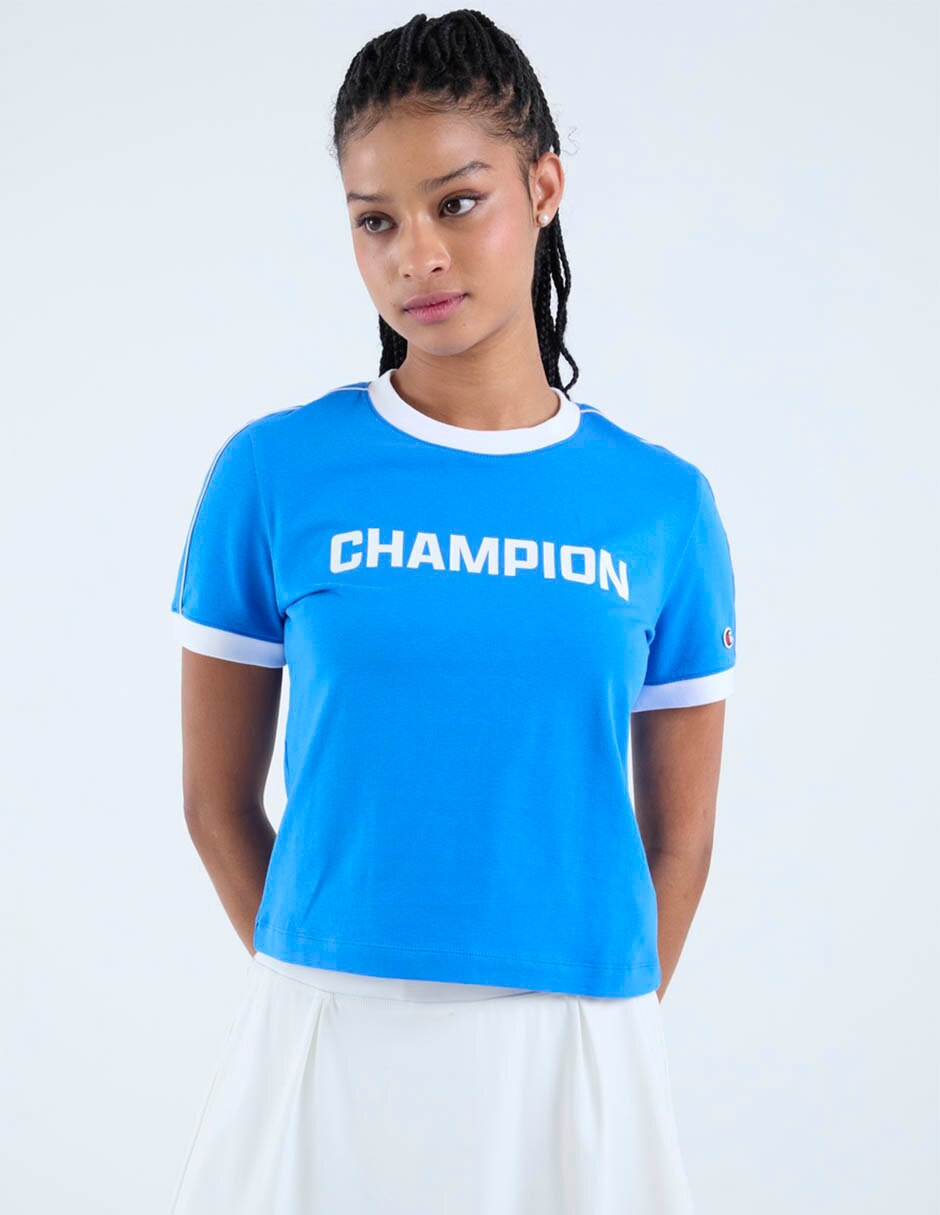 Playera manga corta cuello redondo para mujer 2