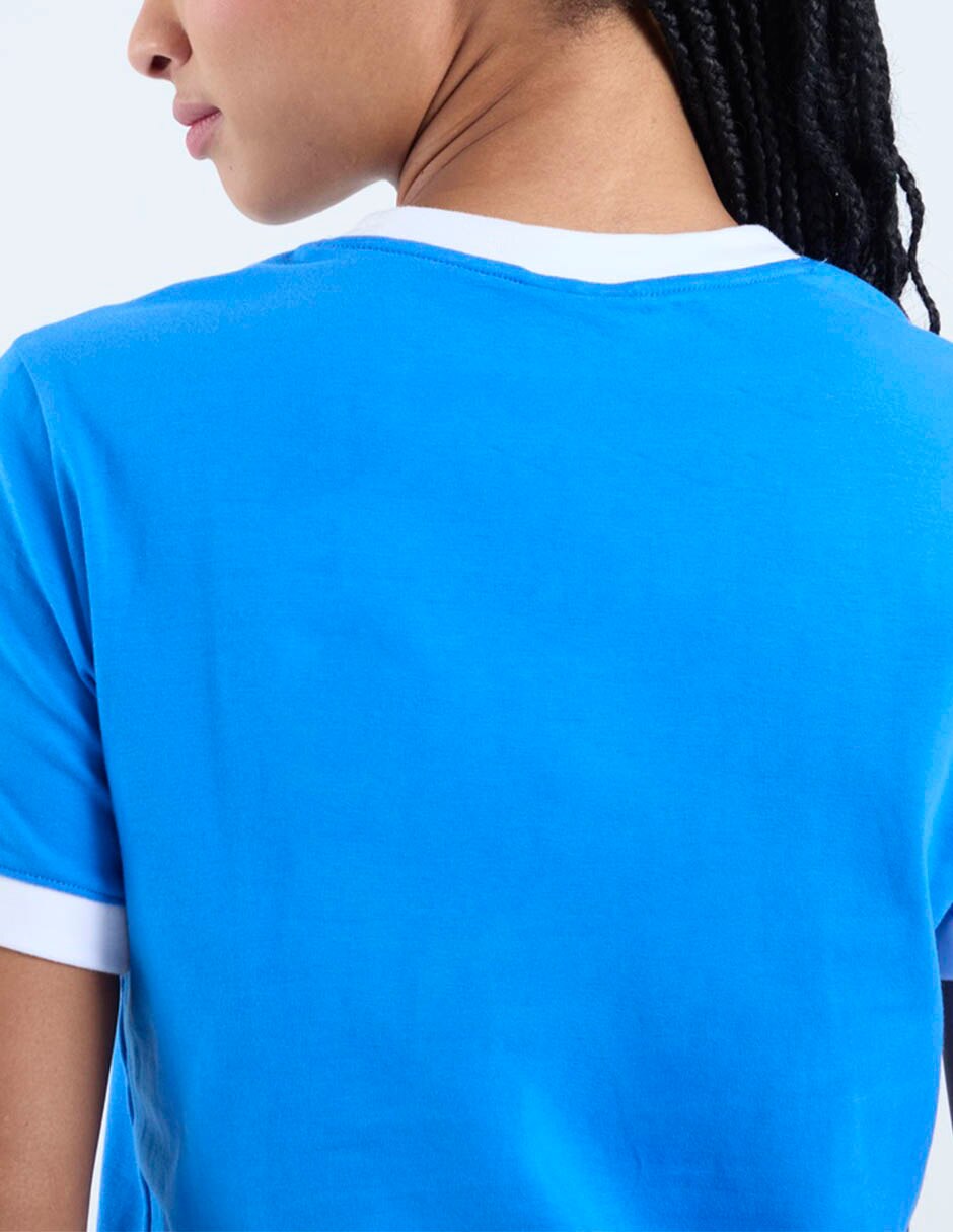 Playera manga corta cuello redondo para mujer 5