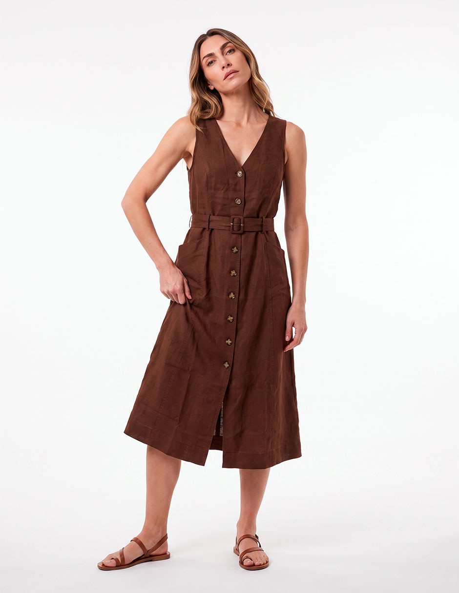 Vestido midi casual para mujer Vestido midi casual para mujer