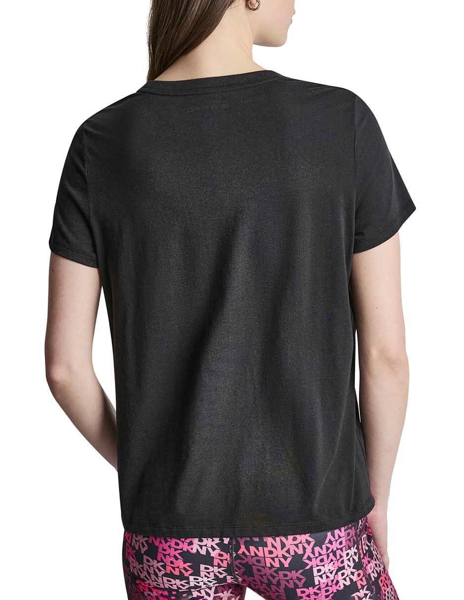 Playera Dkny cuello redondo manga corta para mujer