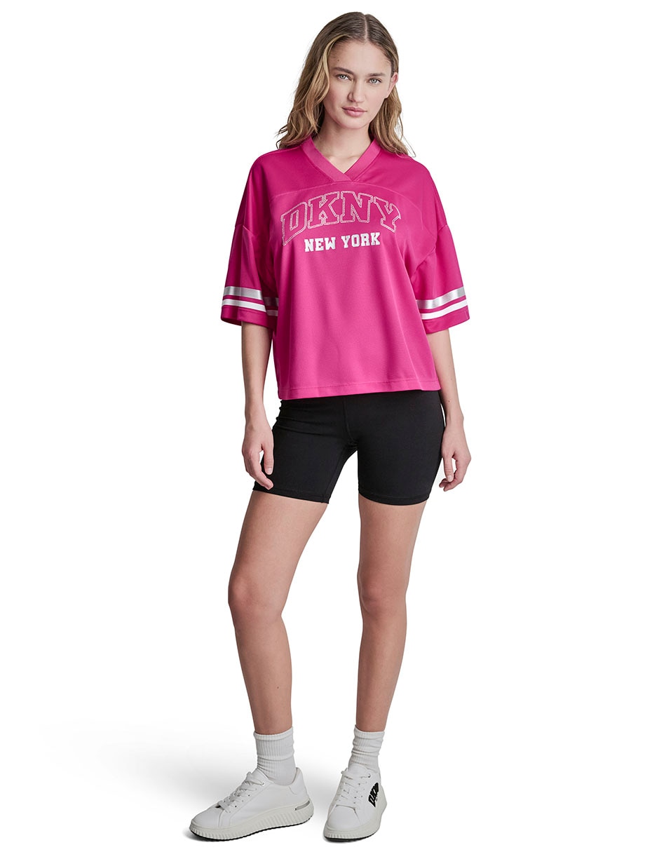 Playera cuello redondo manga corta para mujer 2