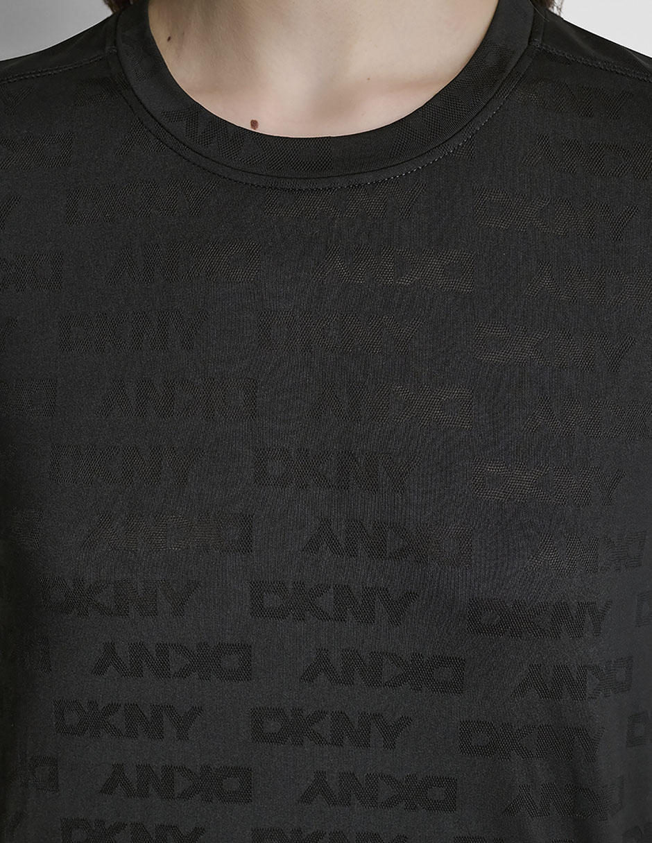 Playera cuello redondo manga corta para mujer 4