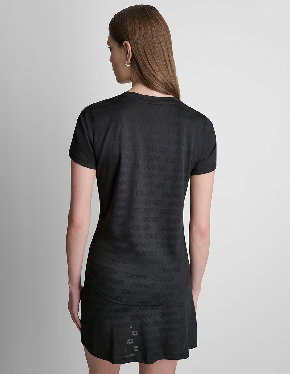 Playera cuello redondo manga corta para mujer 5