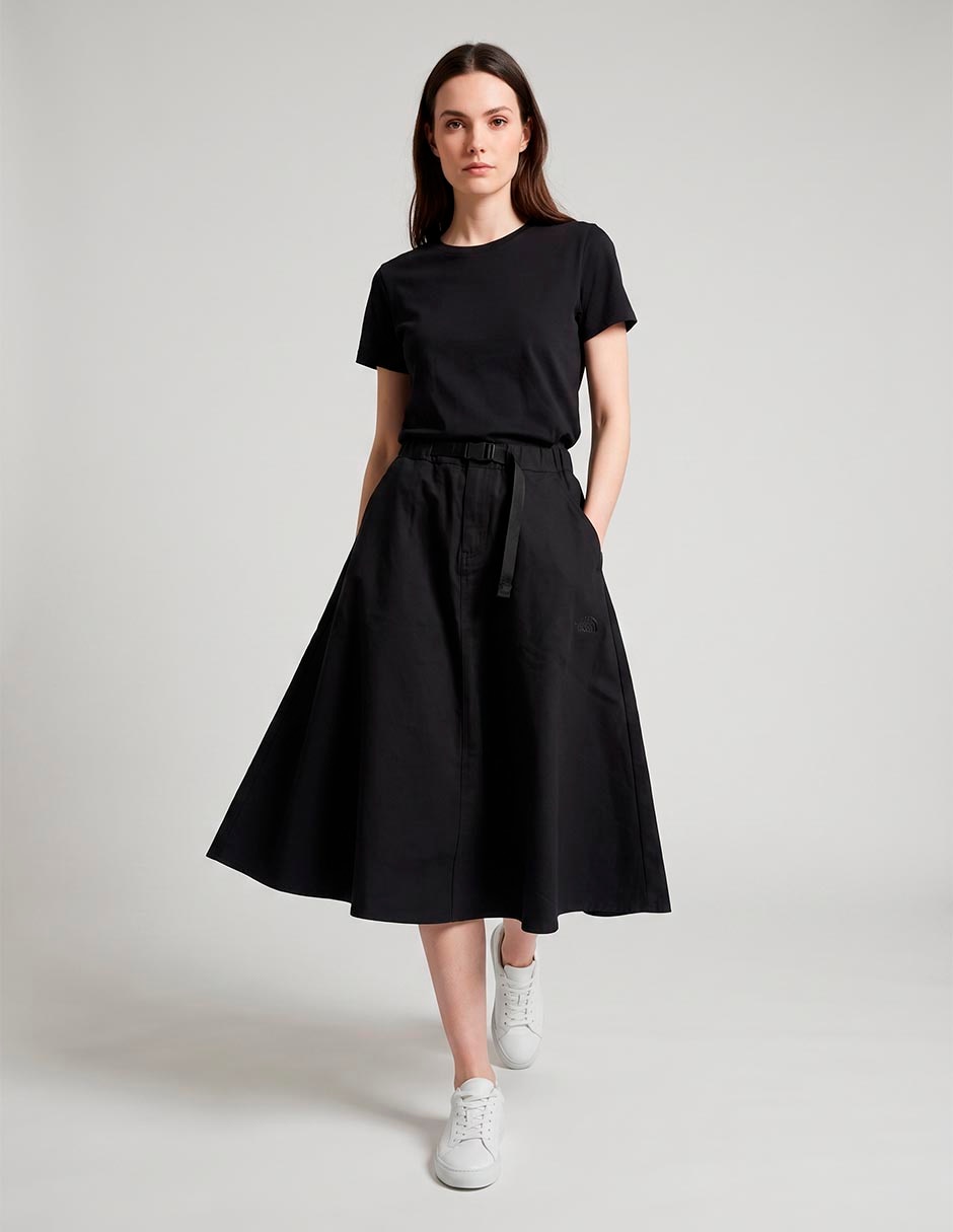 Falda midi cintura alta Falda midi cintura alta