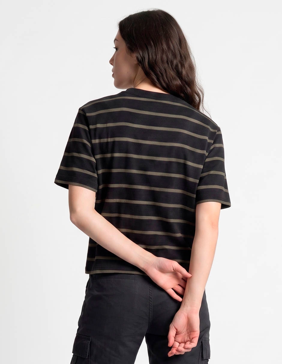 Playera manga corta the north face w vista stripe short sleeve tee cuello redondo para mujer